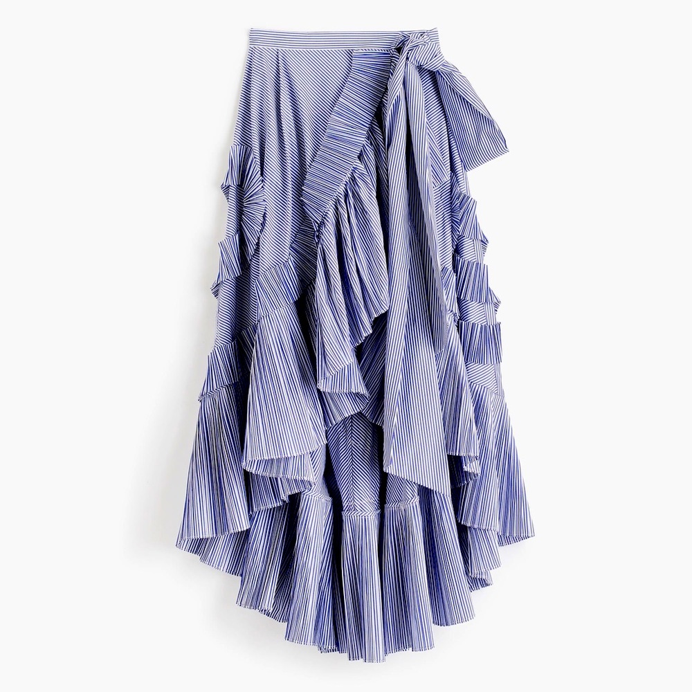 Jcrew collection ruffle skirt